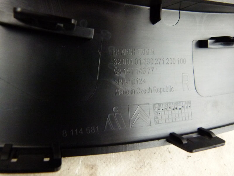 CITROEN C3 2016-20 FRONT RIGHT BUMPER MOLDING TIRM GENUINE 9815114677