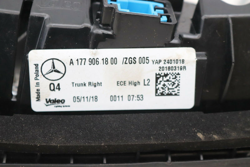 MERCEDES A CLASS W177 2018 HATCHBACK BOOT LID TAILGATE RIGHT LED LIGHT LHD