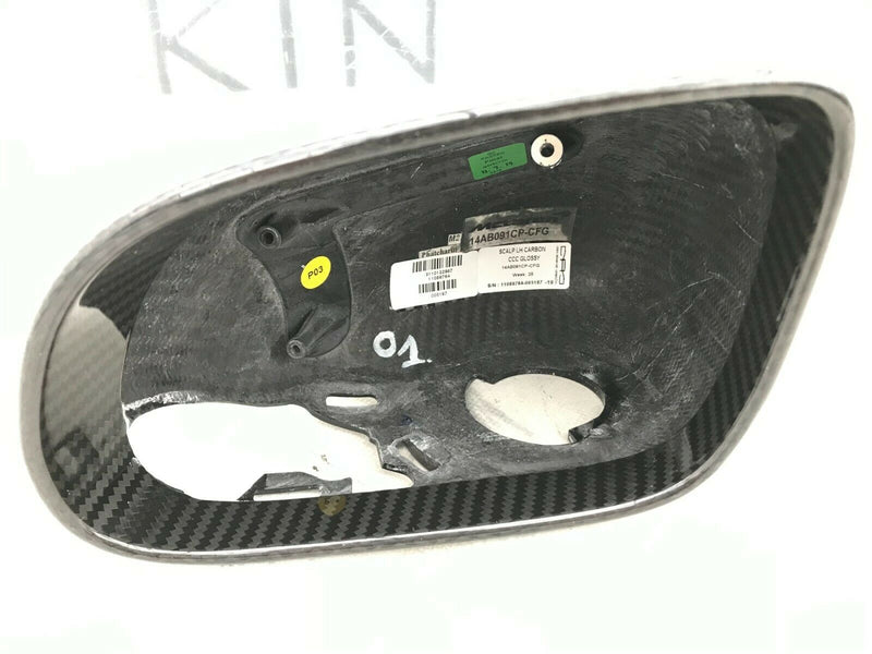 MCLAREN 720S LEFT SIDE MIRROR COVER FULL CARBO GLOSSY *ORIGINAL* 14AB091CP