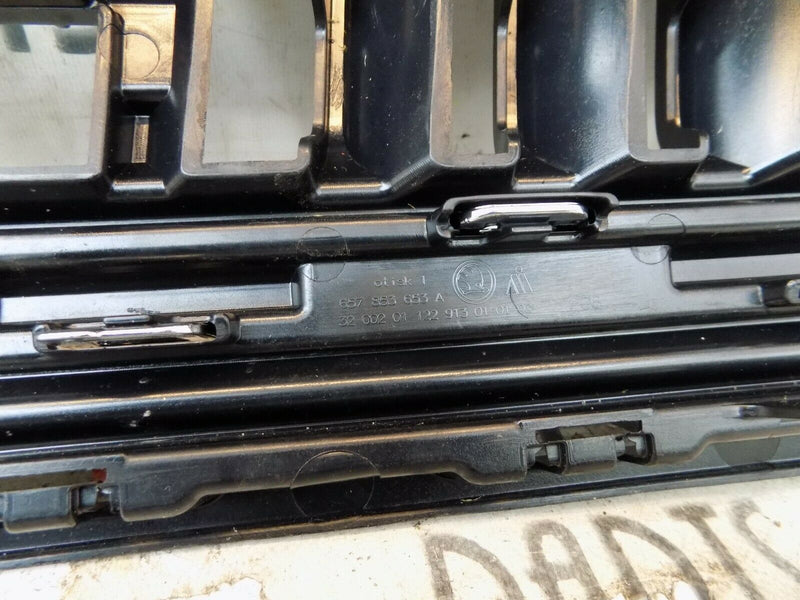 SKODA SCALA 2018-ON FRONT BUMPER GRILL CENTRE COMPLETE 657853653A