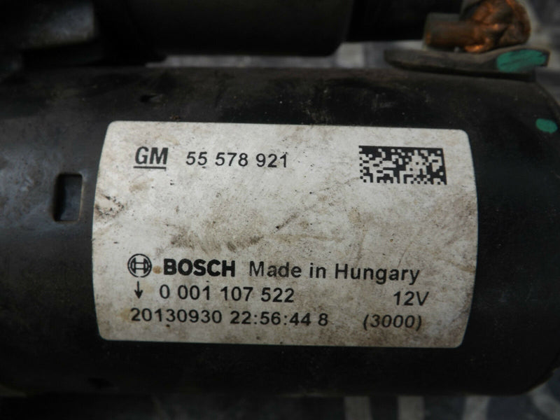 Vauxhall Adam, Mokka, Astra J 1.4 Petrol Starter Motor 55578921
