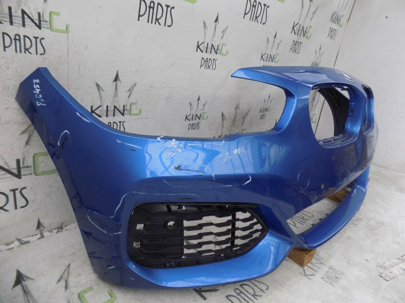 BMW 1 F20 M SPORT FACELIFT 2015-ON BLUE FRONT BUMPER GENUINE 51118060283