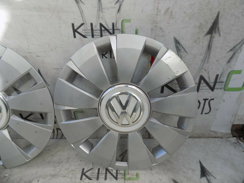 VW UP 2011-2017 FOX GENUINE CAPS 4x WHEEL TRIMS 14' CAP COVERS 1S0601147G