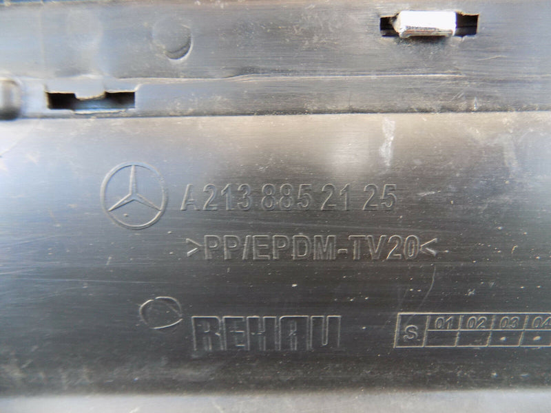 MERCEDES E-CLASS W213 SE 2017-ON DIFFUSER SKIRT TRIM VALANCE REAR BUMPER
