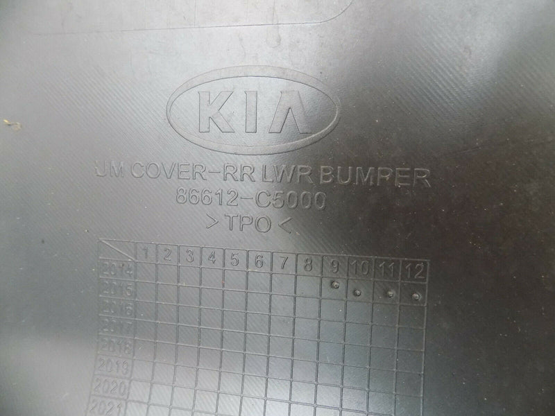 KIA SORENTO III MK3 15-17 BLACK REAR BUMPER GENUINE LOWER PART PDC HOLES