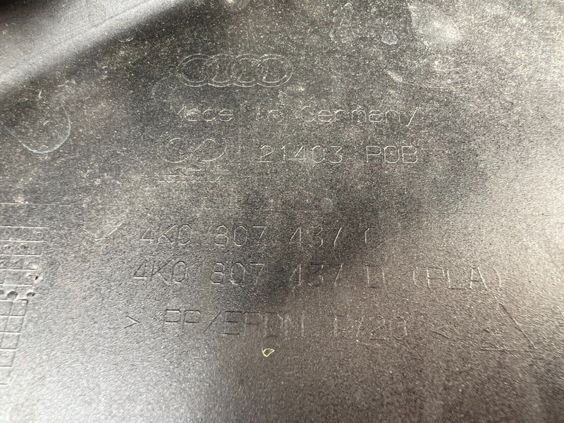 AUDI A6 S LINE 4K0 C8 2019-ON BLACK FRONT BUMPER GENUINE 4K0.807.473