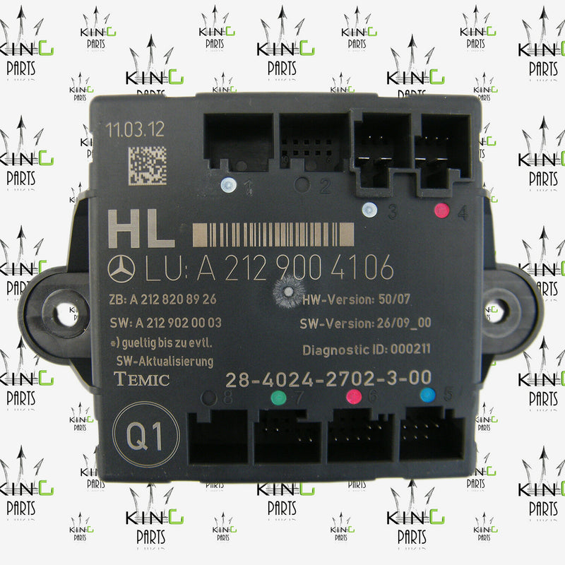 MERCEDES W204 2007-2014 REAR DOOR HL CONTROL ECU UNIT MODULE LEFT PASSENGER SIDE