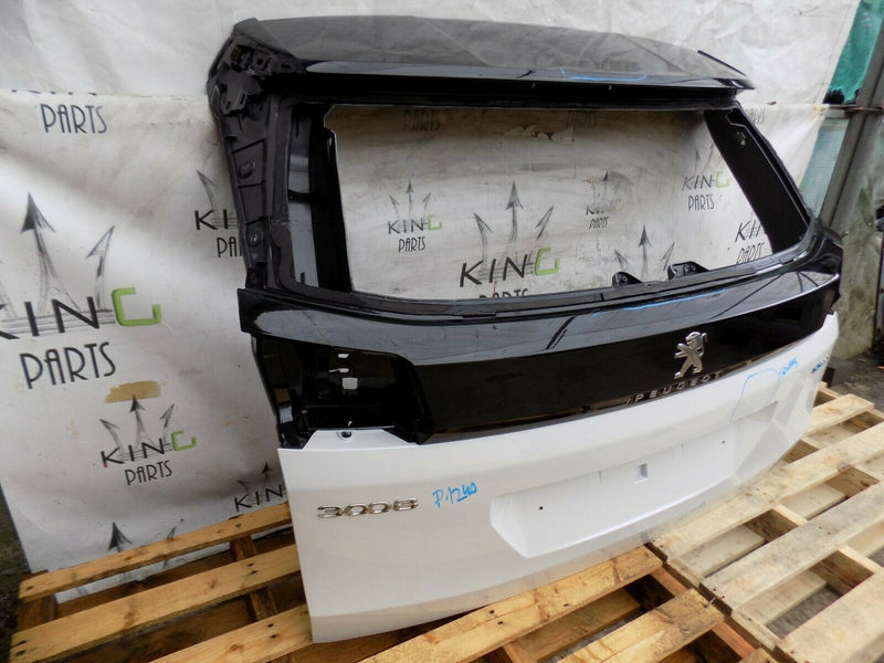 PEUGEOT 3008 MK2 P84 2016 - ON BOOT LID TAILGATE IN WHITE - GENUINE