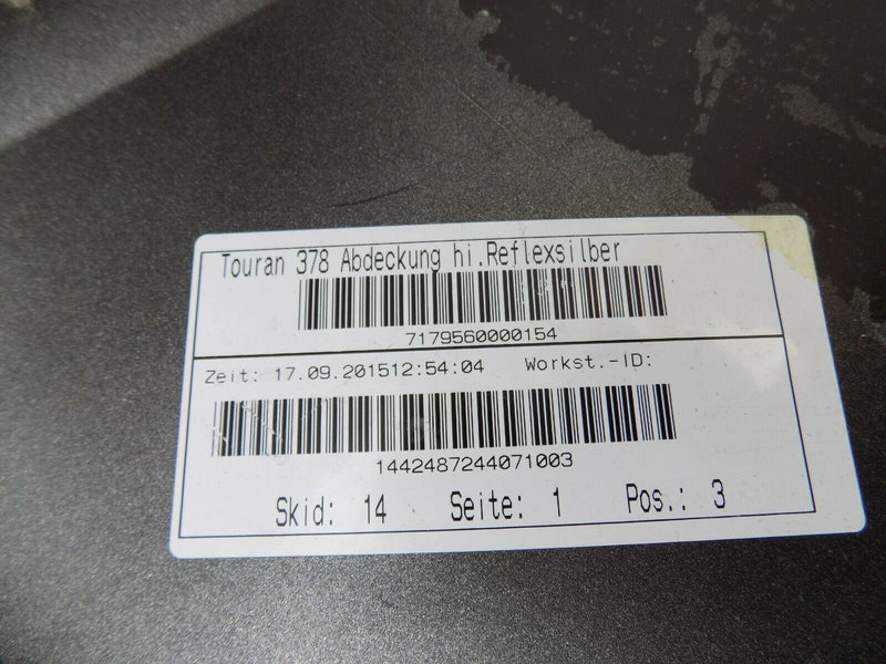 VW TOURAN II MK2 5T 2015-2018 GREY REAR BUMPER GENUINE PDC 5TA807421AB
