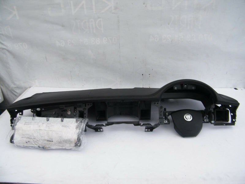 JAGUAR XF 2008-2015 BLACK LEATHER DASHBOARD WITH DRIVER PASSANGER AIR. BAG KIT