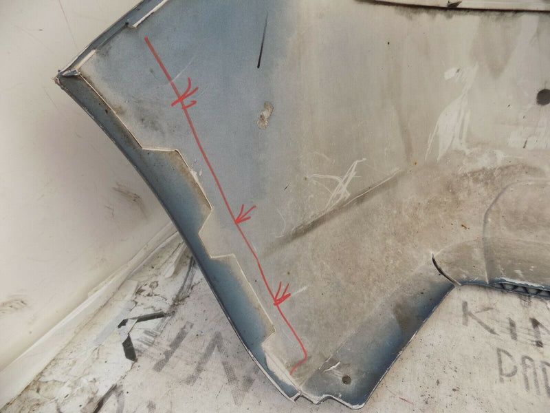 VAUXHALLL ZAFIRA II MK2 B 2006-2014 SILVER REAR BUMPER GENUINE 13125014