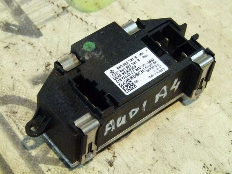 AUDI A4 HEATER BLOWER FAN MOTOR RESISTOR GENUINE 8K0820521B