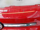 FIAT 500 LOUNGE 2015-ON FACELIFT FRONT BUMPER RED + BADGE OEM 735619491