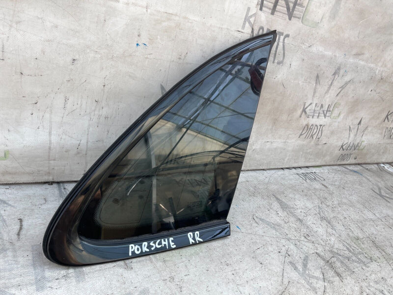PORSCHE MACAN S 95B RIGHT SIDE REAR DOOR QUARTER WINDOW GLASS ! BLACK TINT