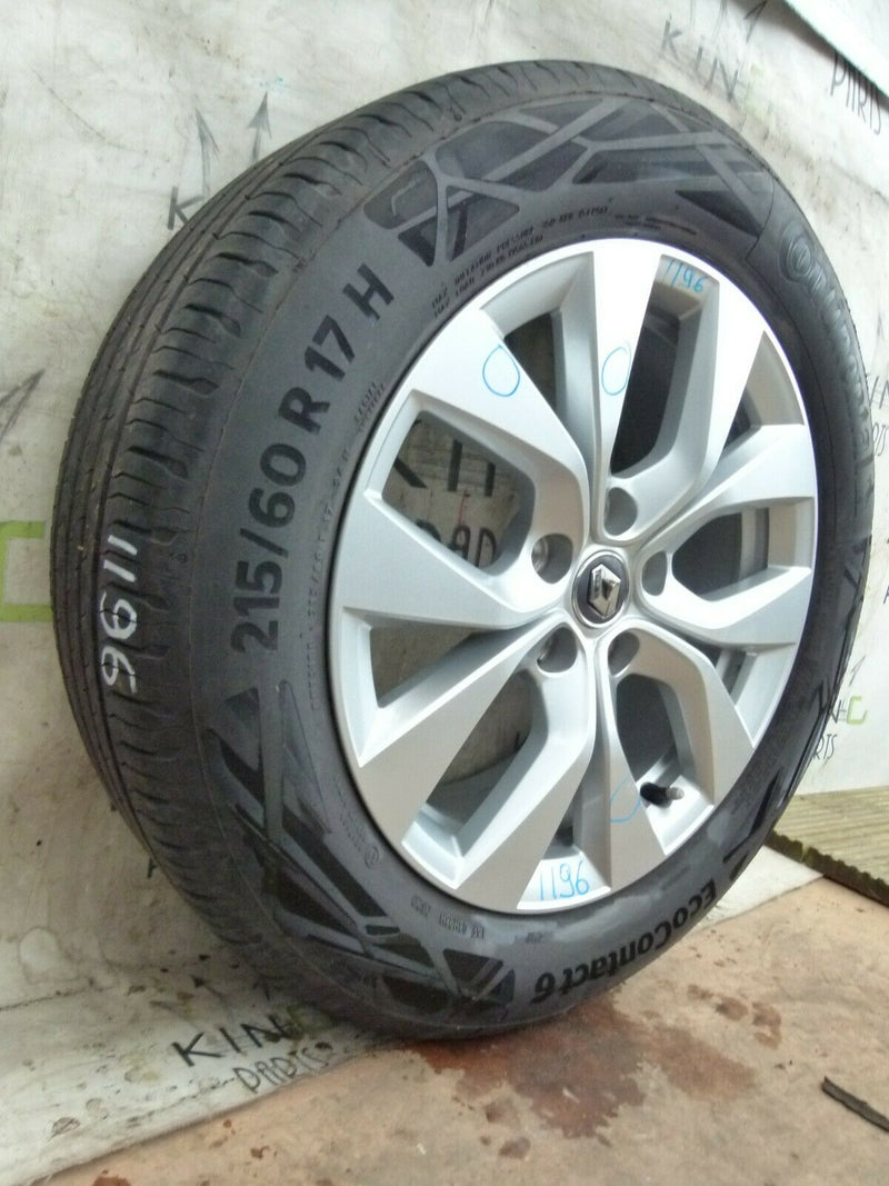 RENAULT CAPTUR MK1 GENUINE 17" ALLOY WHEEL 7Jx17 CH5-35 TYRE 215/60 R17