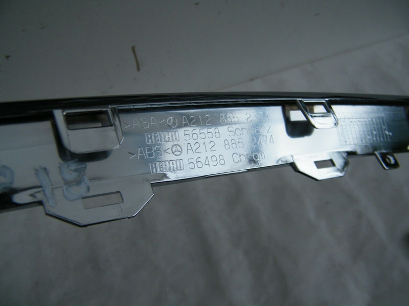 MERCEDES BENZ E Class W212 AMG Front Bumper Chrome Molding A2128852474 (MB18)