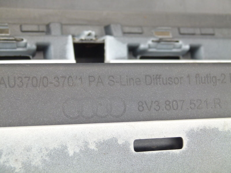AUDI A3 8V SPORTBACK LCI 2016-20 S-LINE REAR BUMPER & DIFFUSER 8V3807521R