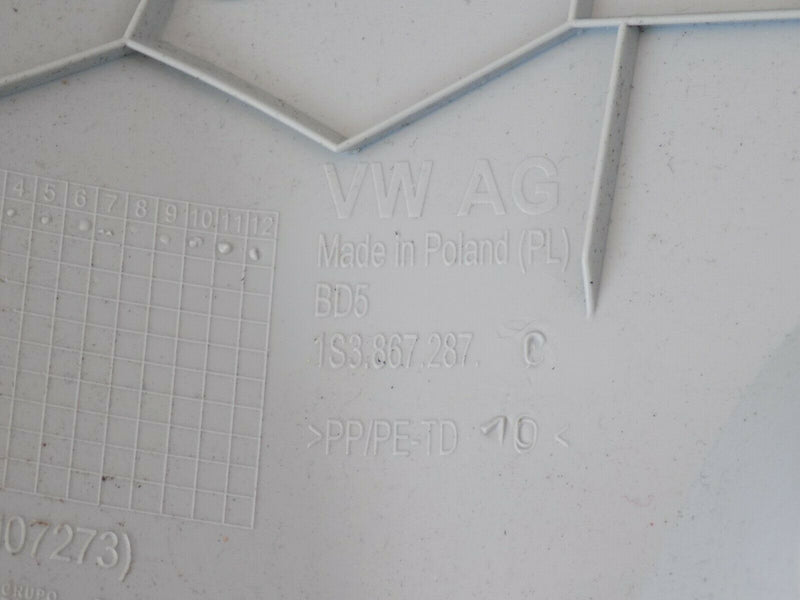 VOLKSWAGEN  UP COATING PILLAR SIDE LEFT GENUINE 1S3867287C