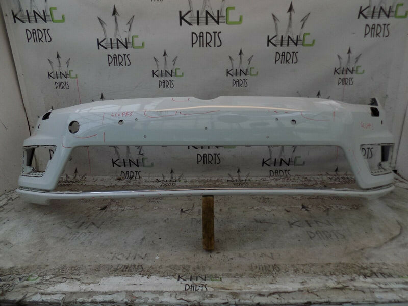 VW GOLF MK7 R LINE 2013-2017 FRONT BUMPER IN WHITE GENUINE 5G0807221AL