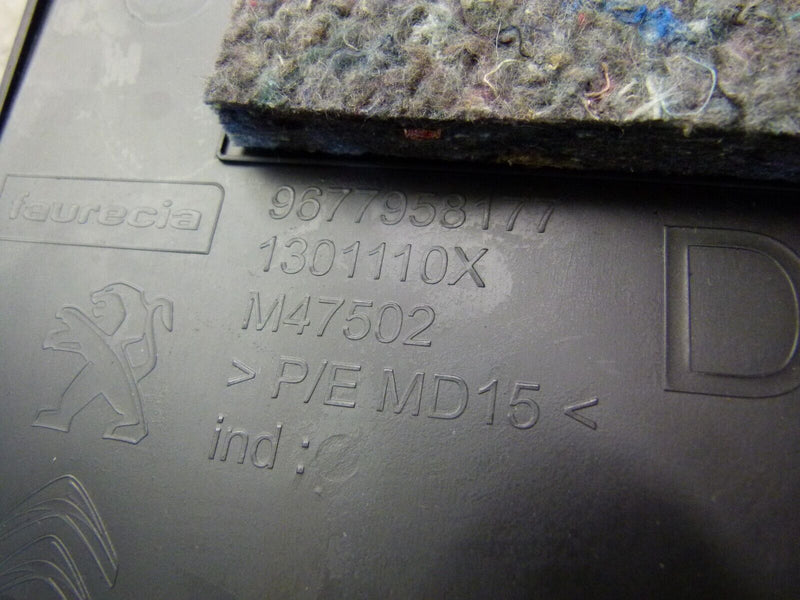 PEUGEOT 308 SW ESTATE 2017-21 CENTRE CONSOLE RIGHT SIDE COVER 9677958177