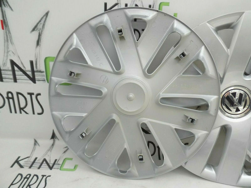 VOLKSWAGEN POLO 2009-2018 GENUINE CAPS 4x WHEEL TRIMS 15' CAP COVERS 6R0601147C