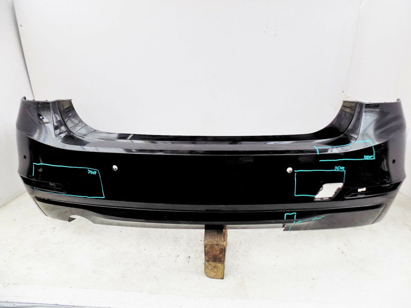 BMW 3 SERIES F30 2012 2013 2014 4ZYL SALOON BLACK REAR BUMPER 51127256930