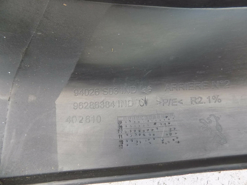 PEUGEOT 206 02-09 REAR BUMPER TOP SECTION TRIM MOULDING PANEL 96286384