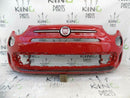FIAT 500 SPORT 2016-ON FACELIFT FRONT BUMPER RED BADGE TRIM 735619571