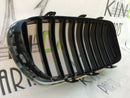 BMW F10 F11 FRONT BUMPER UPPER GRILL RADIATOR KIDNEY LEFT SIDE - 10 RIBS 7412323