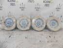 X4 16" UNIVERSAL WHEEL TRIM HUB CAPS CAR VAN TRAILER 4PC PLASTIC SILVER "ARROW"