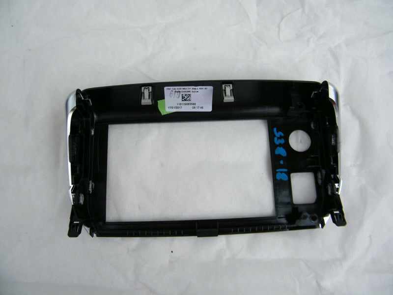 PEUGEOT 208 2012-ON DASHBOARD TRIM FRAME FOR MULTIMEDIA CENTRE CHROME (S38-18)