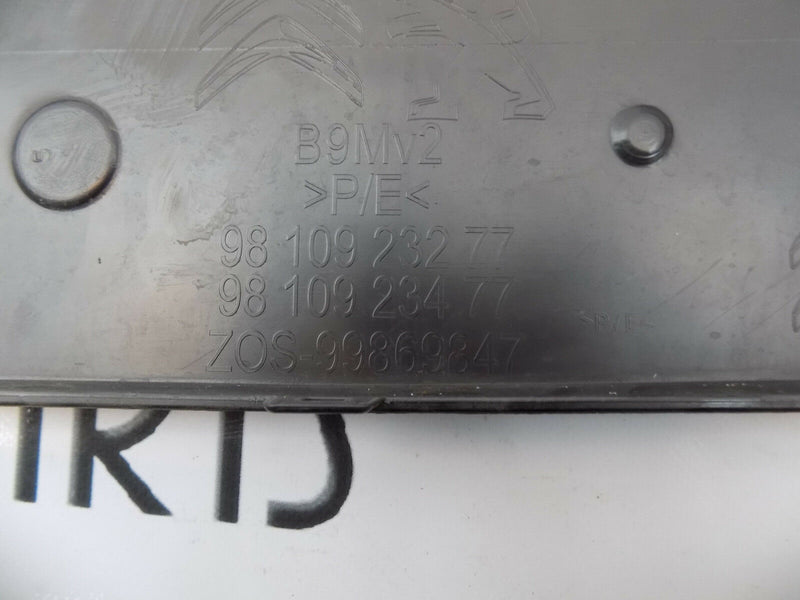 PEUGEOT PARTNER TEPEE FACELIFT 2015-2017 BLACK FRONT BUMPER 9810923277