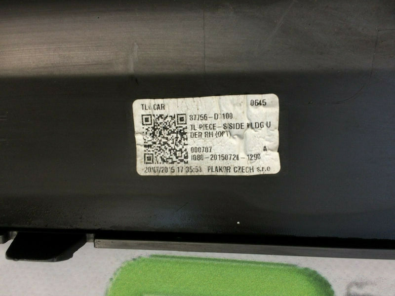 HYUNDAI TUCSON MK3 TL 2015-18 RIGHT SIDE SKIRT SILL TRIM MOULDING RH 87756-D7100