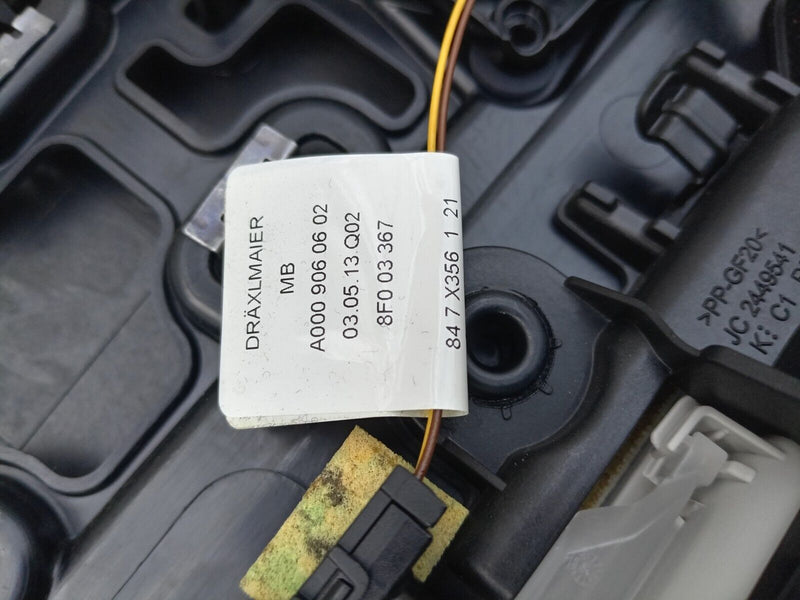 MERCEDES C CLASS W205 2014-2021 DRIVER SIDE REAR DOOR CARD BLACK & BEIGE #