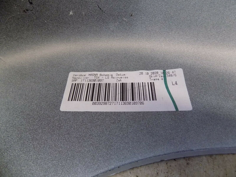 MAN TGX EURO 6 2020-ON  LEFT BUMPER CORNER UPPER WHITE GENUINE 171136390100