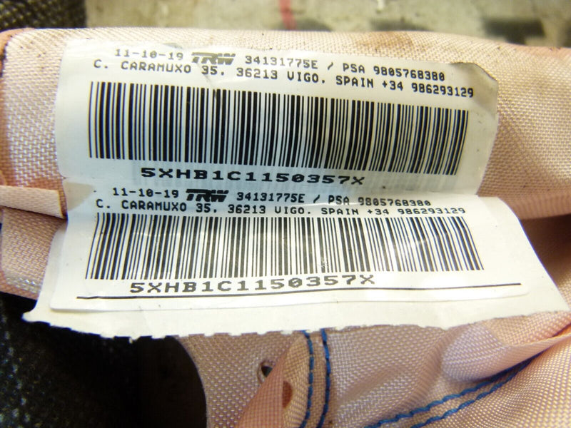 PEUGEOT 308 SW ESTATE 2017-21 RIGHT SIDE ROOF CURTAIN AIR BAG 9805768380