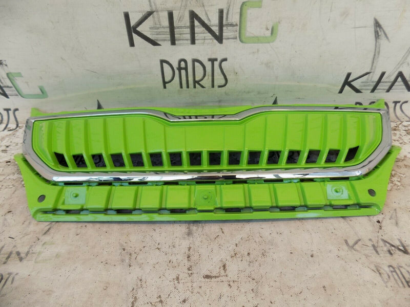 SKODA CITIGO E iV ELECTRIC 2019-UP FRONT BUMPER GRILL GENUINE 1ST853653E GREEN