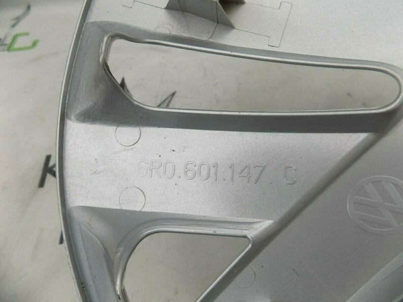 VOLKSWAGEN POLO 2009-2018 GENUINE CAPS 2x WHEEL TRIMS 15' CAP COVERS 6R0601147C