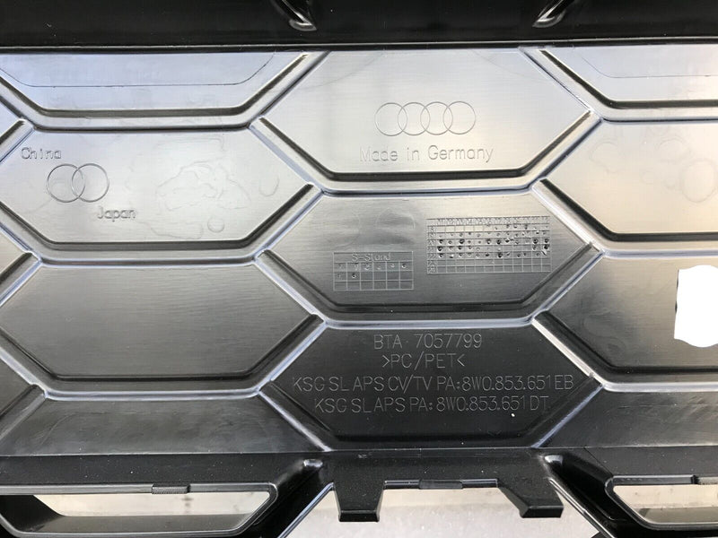 AUDI A4 S4 8W B9 LCI 2019-23 FRONT BUMPER GRILL RADIATOR GRILLE 8W0853651EB