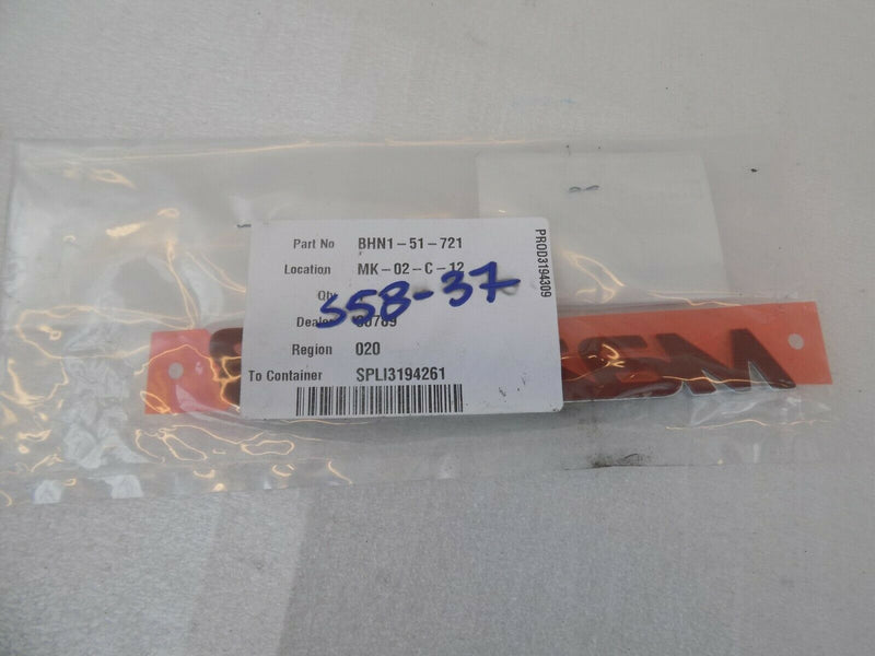 MAZDA 3 BN TAILGATE CHROME EMBLEM BADGE 5dr ONLY *new* BHN1-51-721 /S58-37