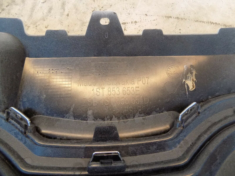 SKODA CITIGO E iV ELECTRIC 2019-UP FRONT BUMPER GRILL GENUINE 1ST853653E WHITE