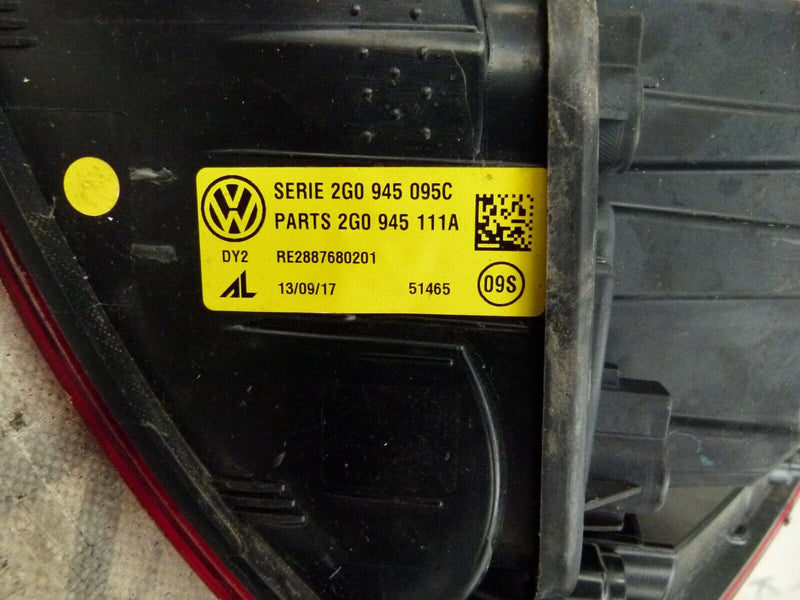 VW POLO MK6 2017-21 PASSENGER LEFT SIDE REARLIGHT GENUINE 2G0945095C