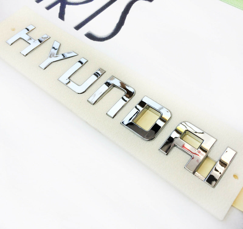 HYUNDAI i30 TUCSON LETTERING REAR BADGE CHROME EMBLEM BOOT LID TRUNK 86335-H1020