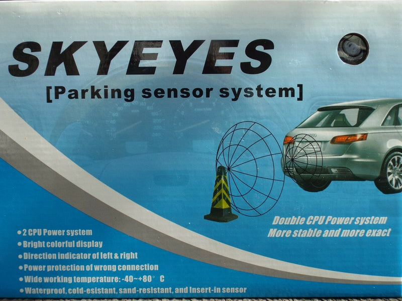 Full Set Rear Parking Sensors Reversing Led Display Pdc Black