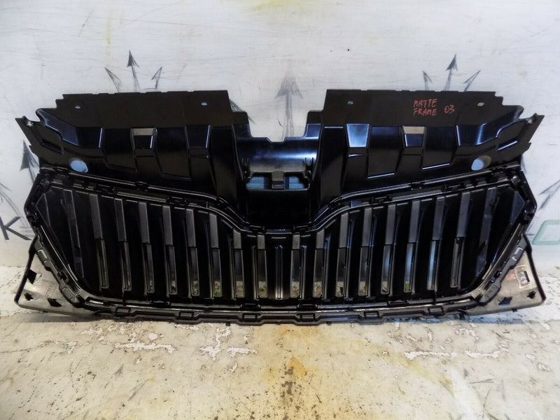 SKODA FABIA III MK3 MONTE CARLO 2019-ON FACELIFT FRONT BONNET GRILLE MATT TRIM