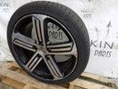 VW GOLF R MK7 18" ALLOY WHEEL AND TYRE 225/40/18 5G0601025BK 7.5J ET49