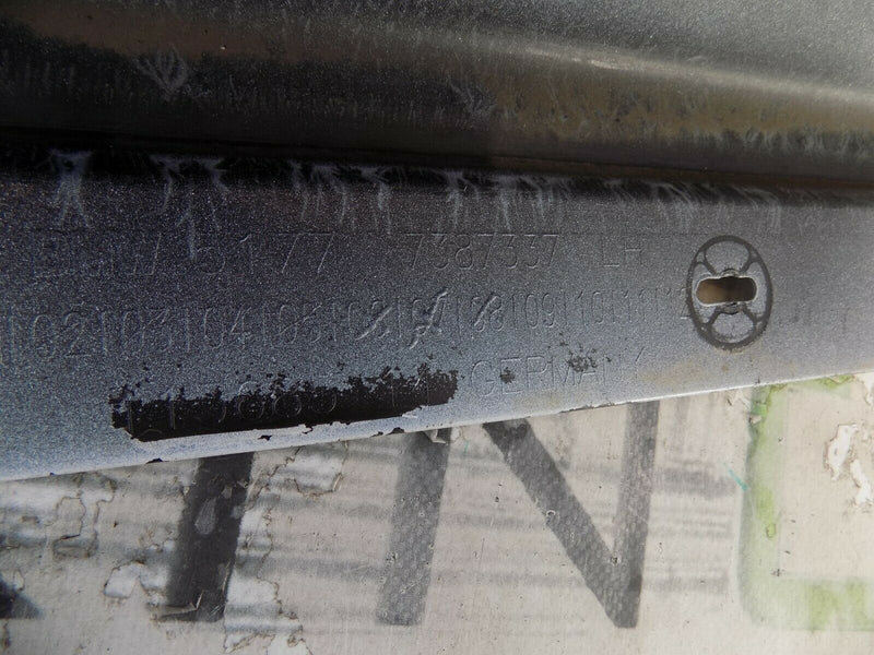 BMW 5 SERIES G30 G31 2016-ON LEFT SIDE SKIRT SILL COVER WHITE 7387337