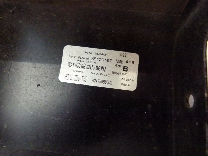 MERCEDES X247 AMG 2019-ON FRONT RIGHT WHEEL ARCH TRIM GENUINE A2478858002