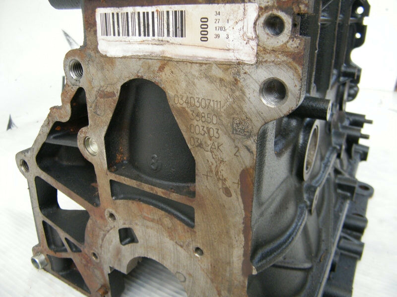 VW GOLF VI MK6 2008-2012 1.6 TDI CAYS19113 ENGINE BLOCK 03L021AL