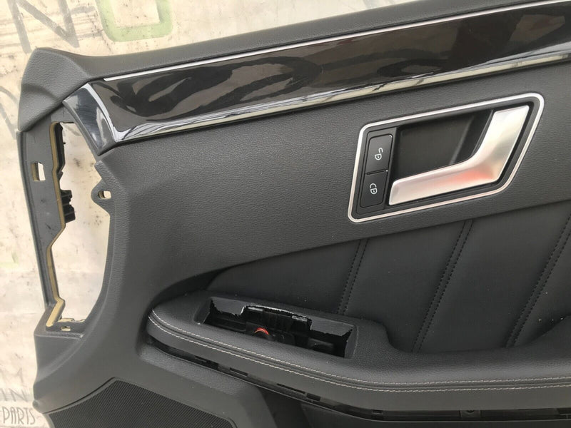 MERCEDES W212 2010-2015 FRONT DOOR LEATHER CARD COVER RIGHT DRIVER SIDE
